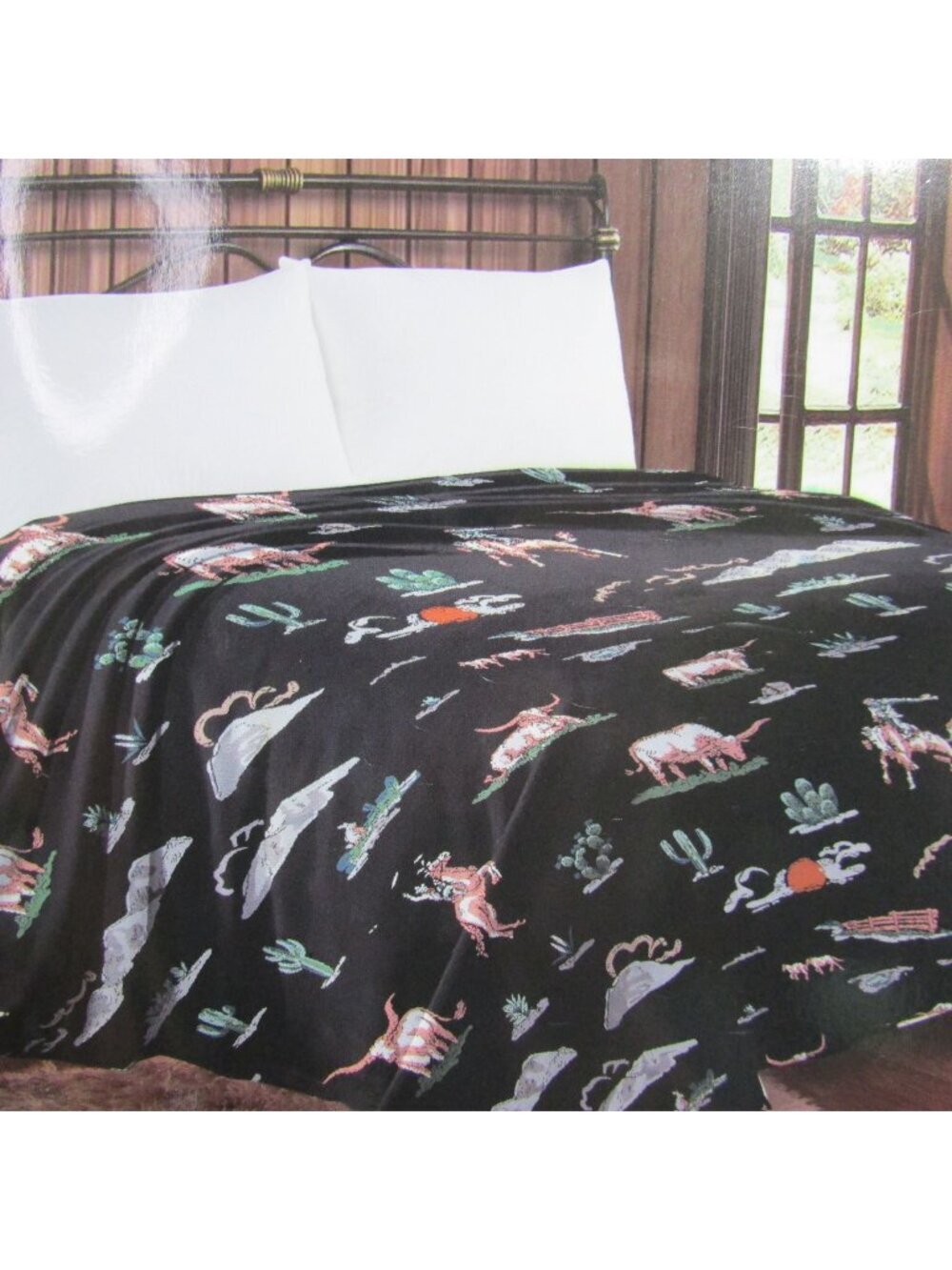 KING Rodeo Night Desert Western Mia Blanket